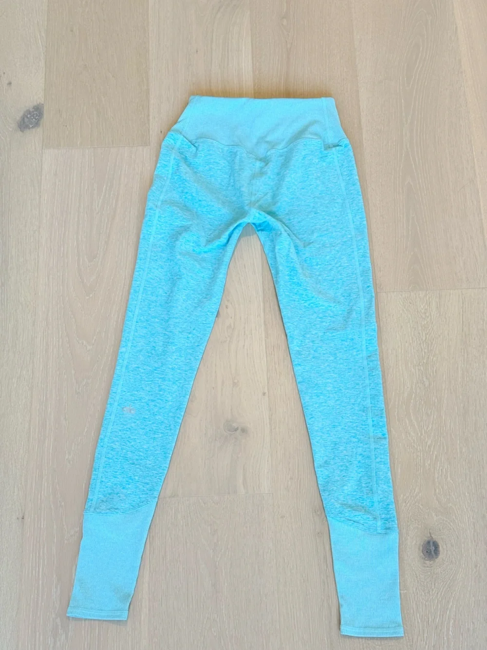 Alo Yoga Alosoft High-Waist Goddess Leggings Light Blue Size S